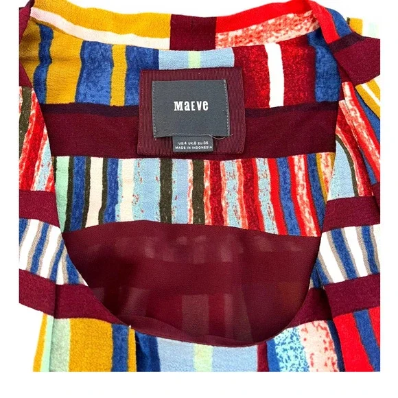 Anthropologie Maeve Au Revoir Library Shift Dress | Sz 4, multi - Picture 7 of 15